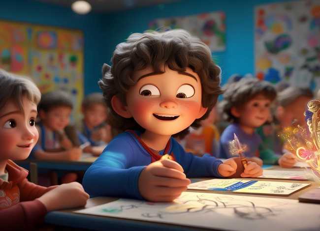 儿童故事神笔马良二年级；二年级神笔马良故事内容完整版