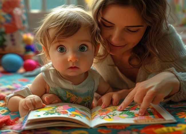 妈妈给我讲故事儿童画 - 妈妈给我讲故事画画