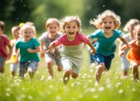 奔跑的幼儿，奔跑的幼儿图片