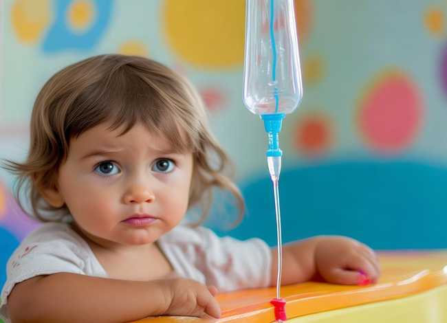 儿童打针的图片 - 儿童打针的图片 输液吊瓶