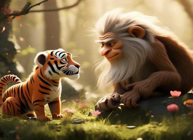 儿童故事老虎拜师傅；幼儿故事老虎拜师傅