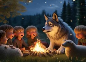 儿童睡前故事狼和羊3-6岁睡前故事、3至6岁睡前故事狼和小羊