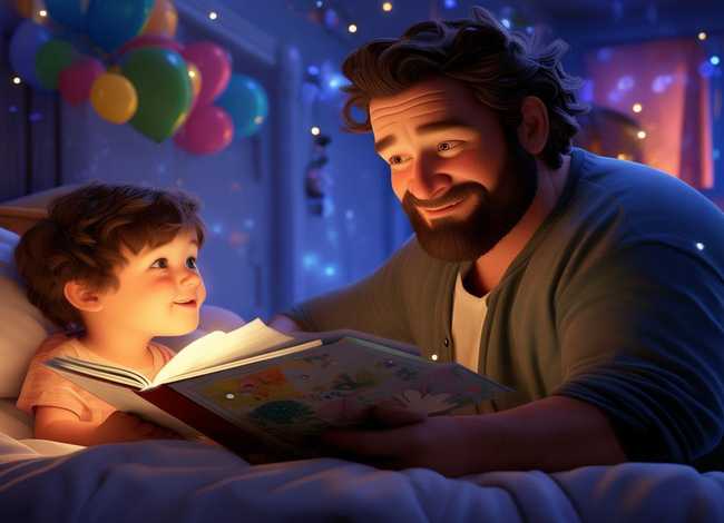 关于爸爸的儿童睡前故事 - 关于爸爸的幼儿故事