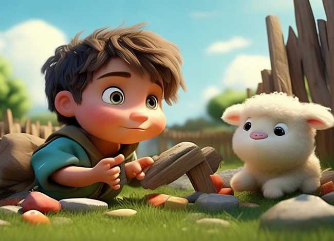 儿童故事亡羊补牢打印，亡羊补牢的幼儿故事