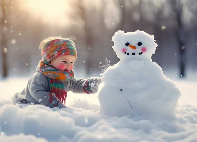 雪孩孑的故事 - 雪孩子的故事原文图片 雪孩孑的故事 - 雪孩子的故事原文图片