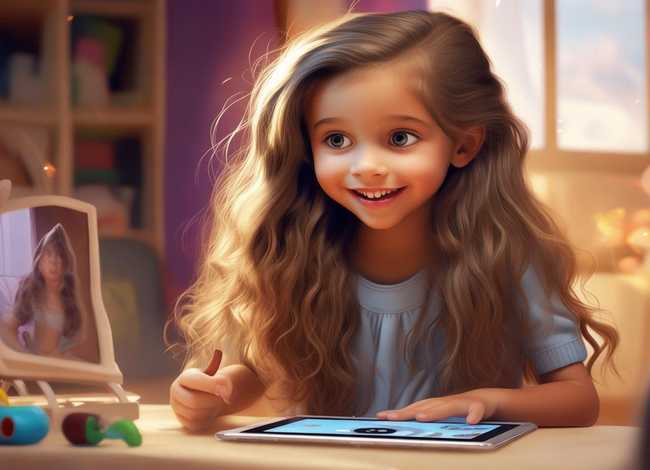 教儿童梳头发视频 教梳头发的视频 小女孩