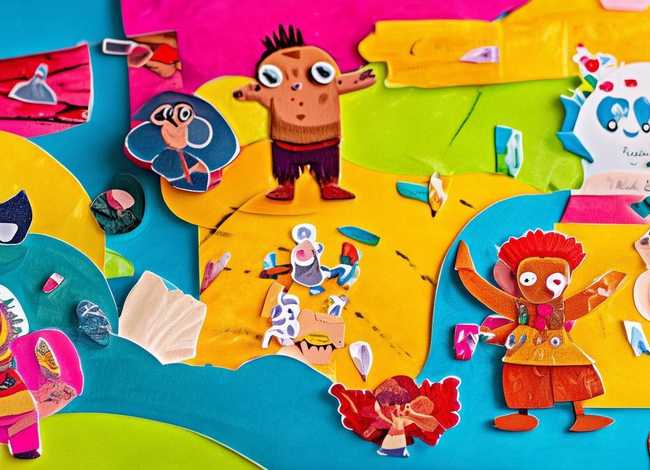 儿童故事撕纸贴画;儿童贴纸故事动画 儿童故事撕纸贴画;儿童贴纸故事动画