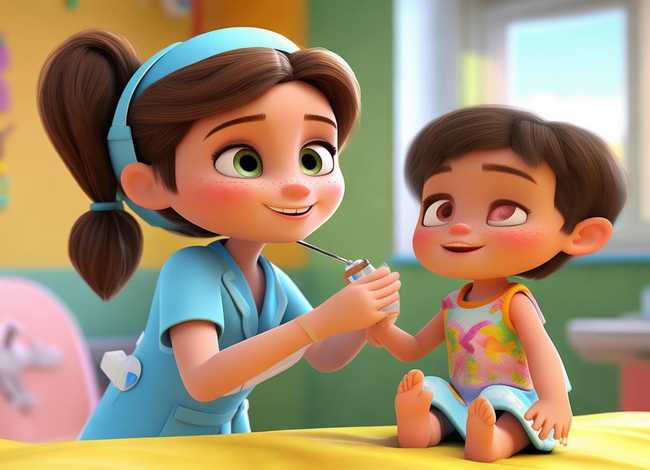 打针故事动画片 - 打针动画视频故事