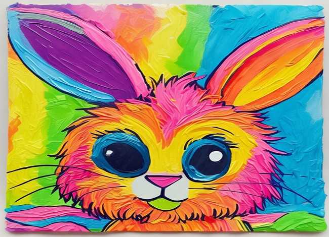 儿童兔子手工画简单 儿童兔子手工画简单图片