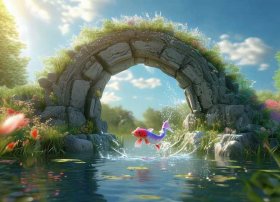 儿童故事小鲤鱼跳龙门、少儿故事小鲤鱼跳龙门