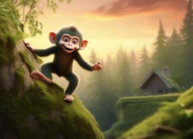 小猴子爬山睡前故事（小猴子爬山睡前故事在线听）