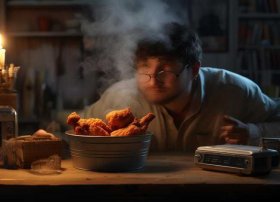 讲故事视屏 - 一边吃炸鸡一边讲故事视频