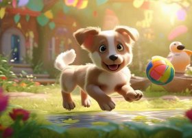 小狗的故事儿童简短，小狗的故事短篇