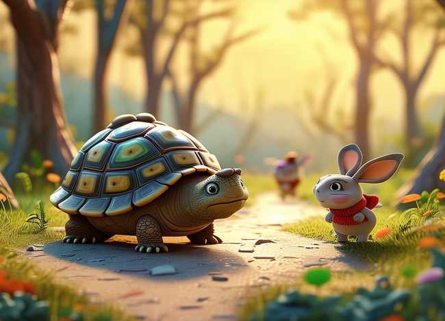 儿童故事龟兔，少儿故事大全 睡前故事龟兔赛跑