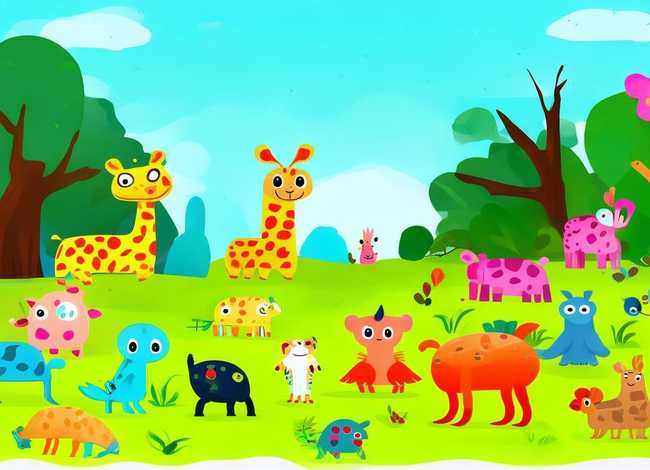 动物儿童画图片大全 动物儿童画图片大全简单好看