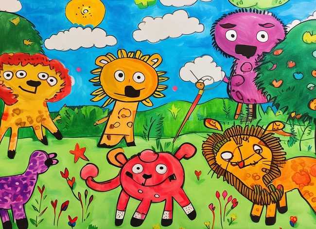 儿童画动物3-6岁（儿童画动物3-6岁怎么画）