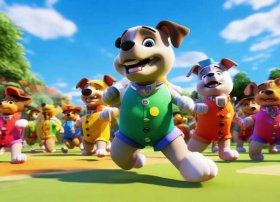 儿童故事汪汪队小片段表演，儿歌故事汪汪队