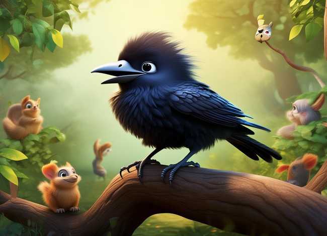 乌鸦故事儿童版 - 乌鸦的幼儿故事 乌鸦故事儿童版 - 乌鸦的幼儿故事