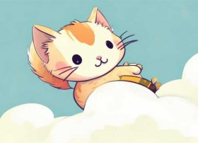 一只想飞的猫儿童图片画简单，一只想飞的猫儿童图片画简单又漂亮