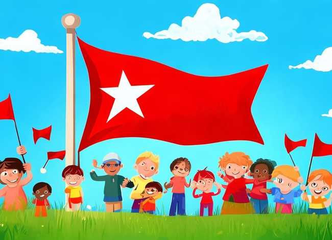 红旗儿童简笔画 - 红旗简笔画 儿童画 红旗儿童简笔画 - 红旗简笔画 儿童画