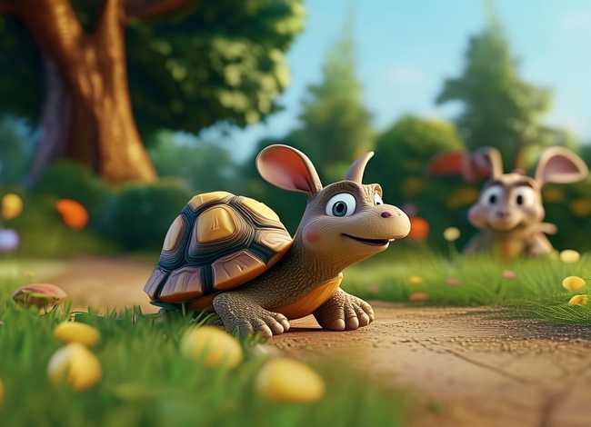 龟兔赛跑儿童故事视频；龟兔赛跑的故事 幼儿 视频播放