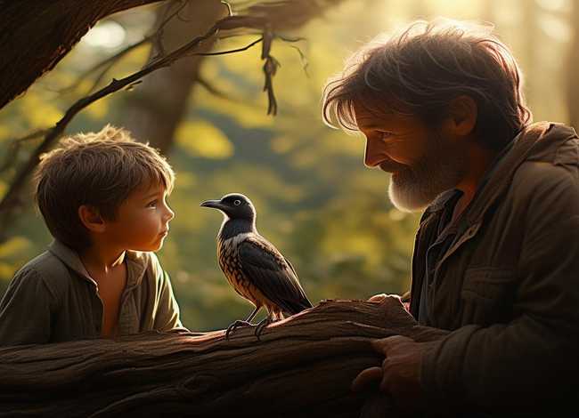 儿童故事父亲与鸟 父亲和鸟的故事 儿童故事父亲与鸟 父亲和鸟的故事