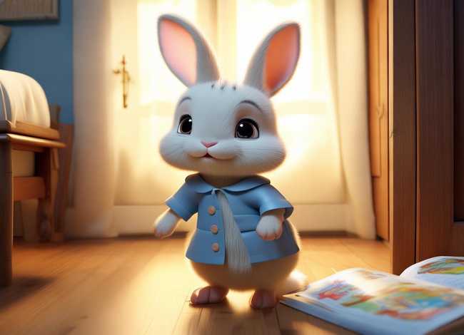 儿童故事小兔子乖乖把门打开；小兔睡前故事小兔子乖乖把门开开