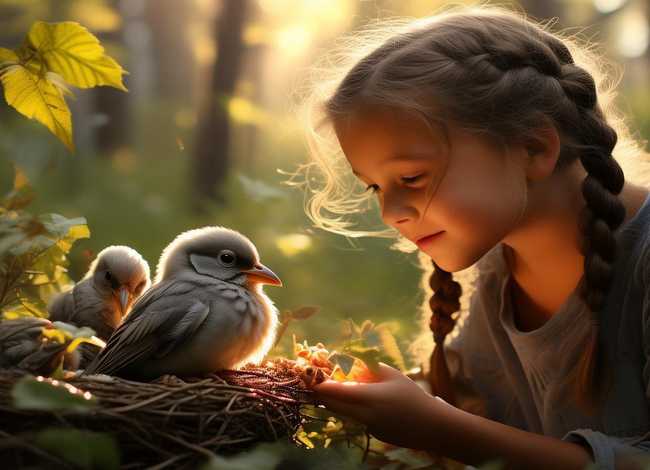 编写想象故事；编写想象故事,题目爱护小鸟,288字