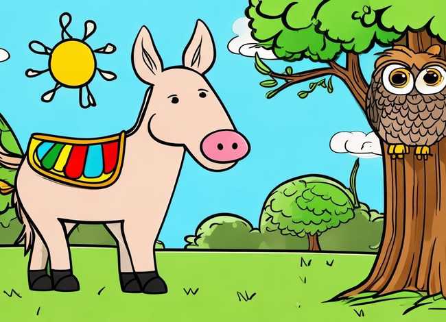 寓言故事为主题的儿童画，以寓言故事为主题的简笔画