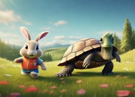 乌龟赛跑的故事 小兔子跟乌龟赛跑的故事