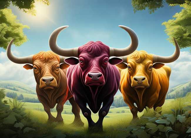 三头牛的故事、三头牛的故事幻灯片背景图