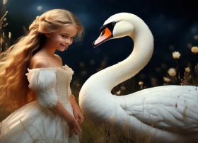 天鹅公主的故事儿童 天鹅与公主的故事