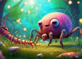 儿童故事蜘蛛和蜈蚣 - 蜘蛛和蜈蚣的故事