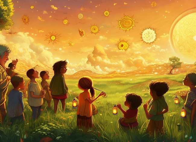 儿童故事睡前完整故事十个太阳 十个太阳的寓言故事