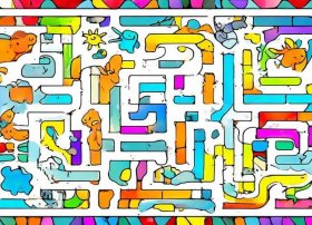 儿童迷宫大全，儿童迷宫大全长方形5到7岁图片