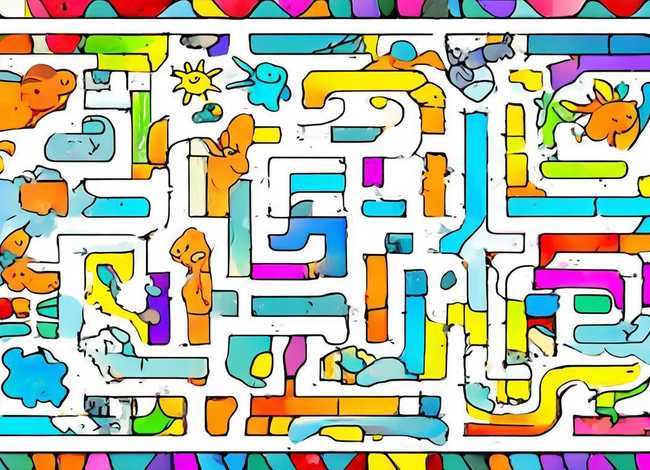 儿童迷宫大全，儿童迷宫大全长方形5到7岁图片