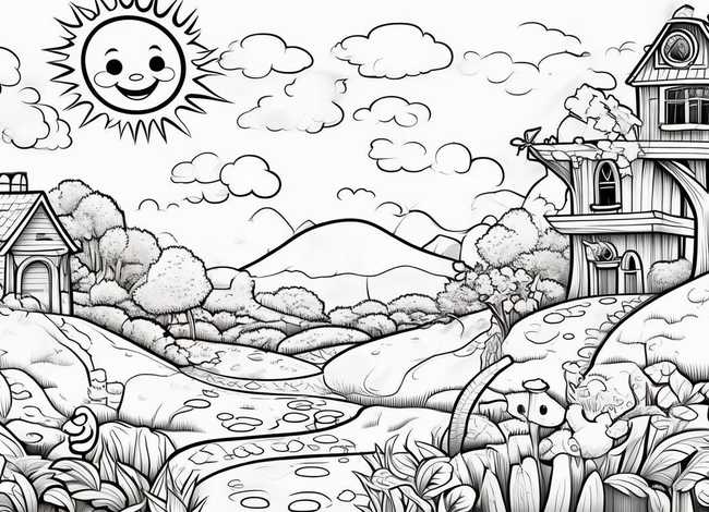 儿童故事填色画图片大全可打印免费(故事填色模板) 儿童故事填色画图片大全可打印免费(故事填色模板)