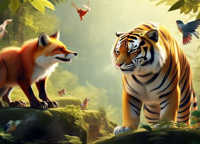 用狐狸老虎鸟儿树木等编童话故事,用老虎和狐狸编一个小故事 用狐狸老虎鸟儿树木等编童话故事,用老虎和狐狸编一个小故事