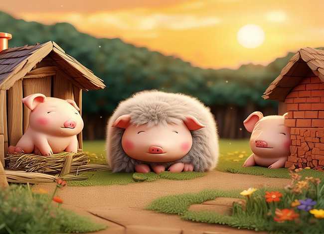 儿童睡前故事100篇三只小猪的故事（少儿睡前故事三只小猪）