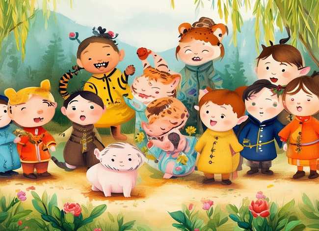 十二生肖的儿童故事是怎么来的；十二生肖的由来幼儿故事