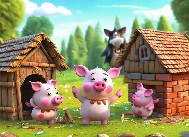幼儿故事三只小猪故事 幼儿故事三只小猪故事视频