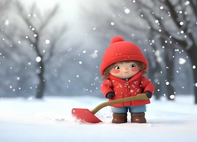 铲雪儿童的视频、儿童铲雪简笔画图片 铲雪儿童的视频、儿童铲雪简笔画图片