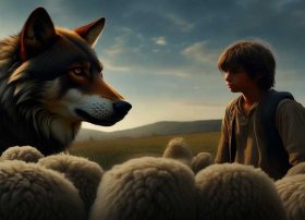 狼与牧羊狗儿童故事（狼和牧羊狗的故事）