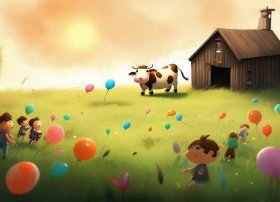 奶牛的儿童简短故事 - 关于奶牛的故事简短