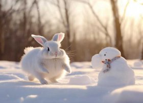 故事 下雪了 故事 下雪了,小兔子想堆一个雪人