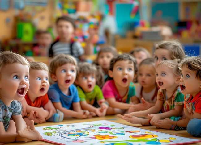 幼儿园老师讲故事儿童画、幼儿园老师讲故事简笔画