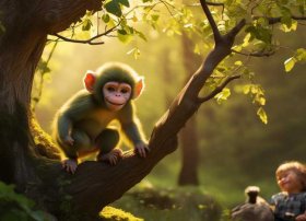 儿童故事小猴爬树、睡前小故事小猴子爬树