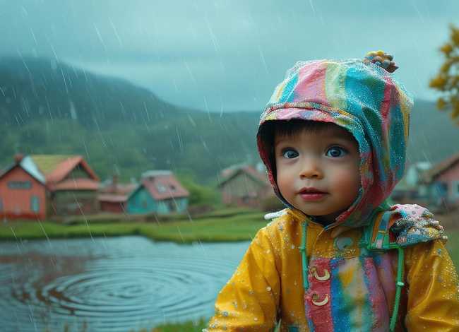 刮风的故事儿童 - 刮风下雨的故事