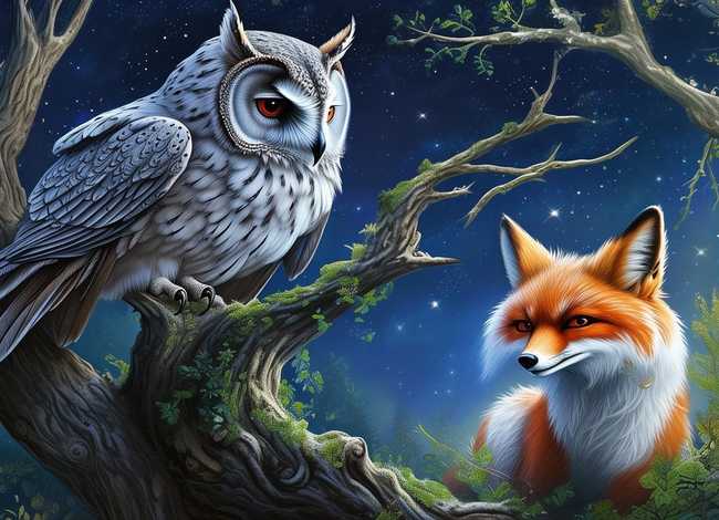 睡前故事狐狸与乌鸦；睡前故事狐狸与乌鸦图片