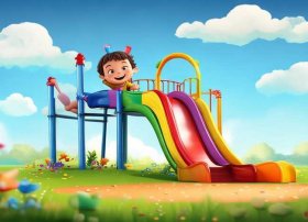 滑滑梯的故事文字版；滑滑梯的小故事